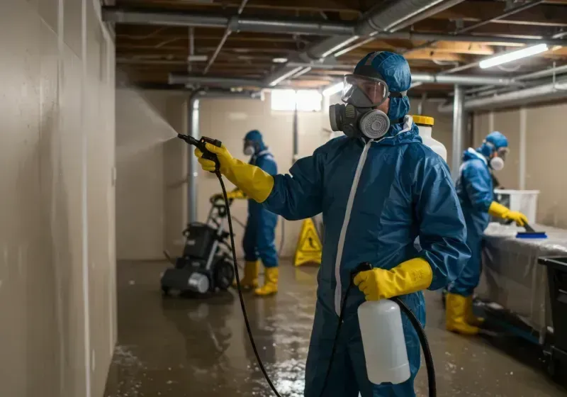 Basement Sanitization and Antimicrobial Treatment process in Murrieta, CA